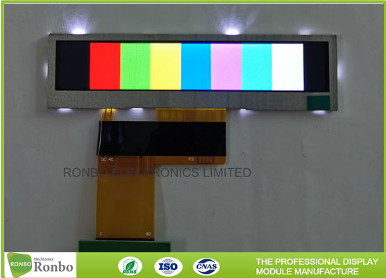 3.8 Inch 480 * 76 TFT LCD Display RGB 24 Bit Wash / Coffee Machine Bar Type Panel