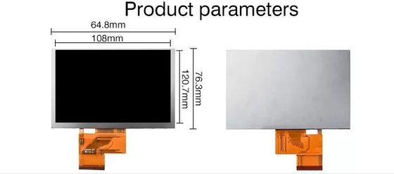 Schirm RGB-Anzeigen-Fingerspitzentablett Innolux LCD 5 Zoll-800x480 HDMI