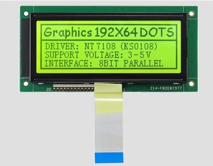 Charaktergraphische LCD-Anzeigemodule 192*64 130mm*65mm 5v/3.3v Punktmatrix-Anzeigemodule