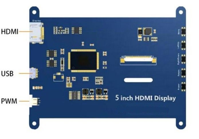 HDMI-Schnittstelle 5 Zoll Tft LCD-Display Kapazitiv Resistiver Touch Raspberry Pi OS Ubuntu Windows
